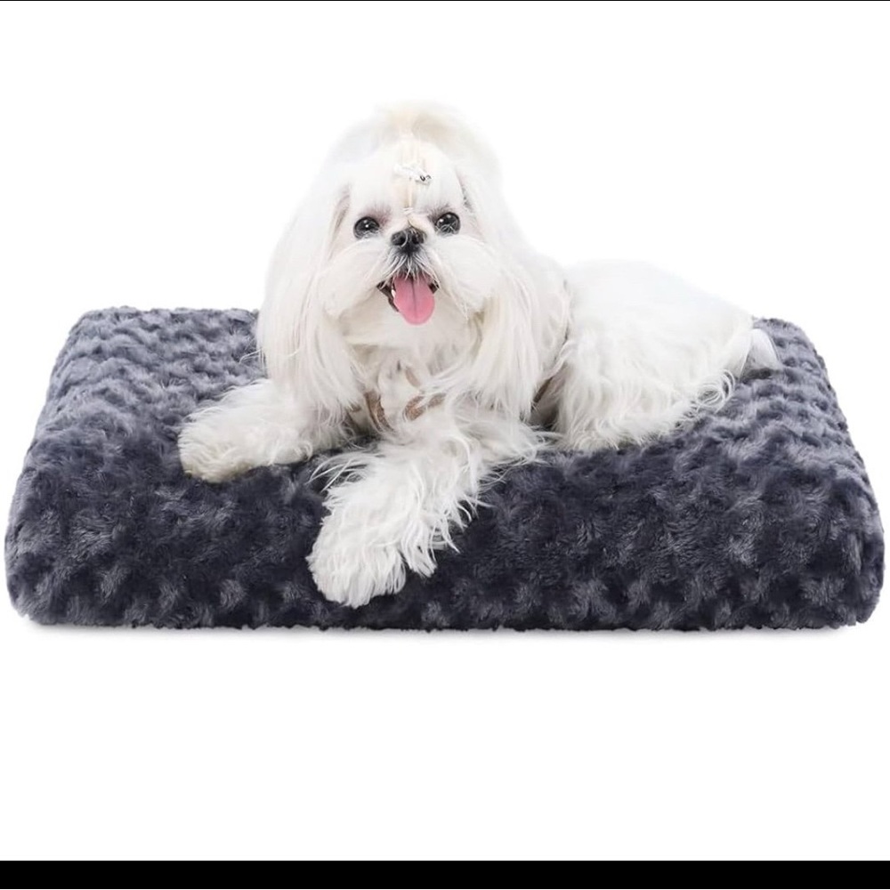 New KSIIA Washable Dog Bed Deluxe/ Plush Dog Crate Beds, Small